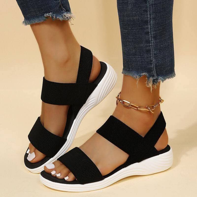 Backle Wedge Sandals